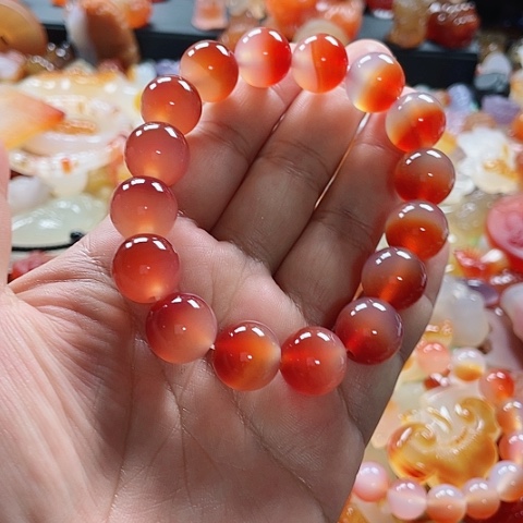 玛瑙/玉髓颈饰未镶嵌常***粉