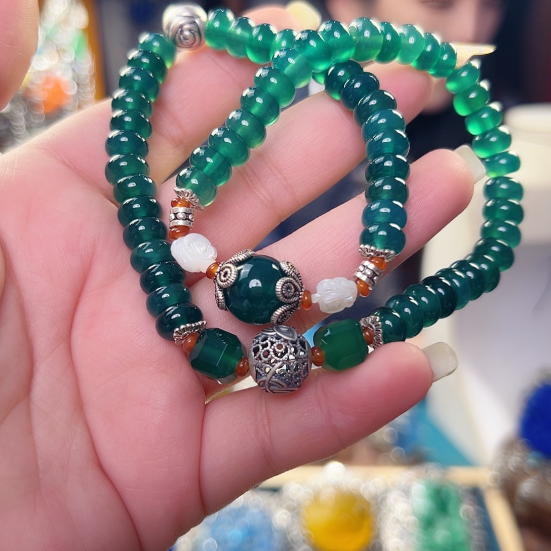 玛瑙未镶嵌手链国风