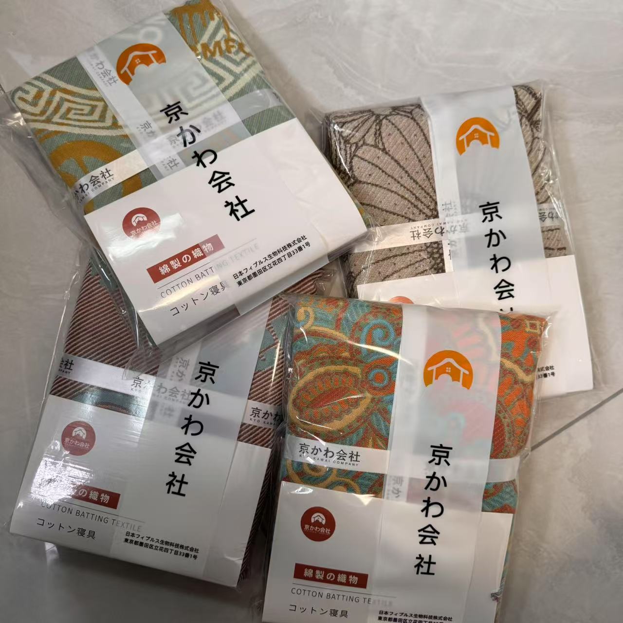 【京かわ会社】纯棉纱布浴巾 一条装 70*140cm 花色随机介意勿拍浴巾1