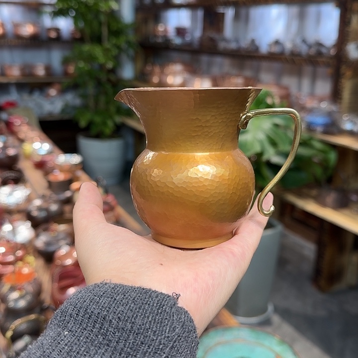 紫铜手工制作一张打公道杯