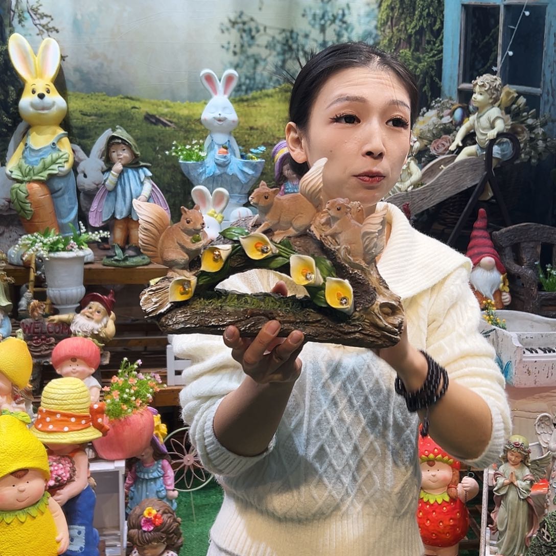 花园摆件红红火火