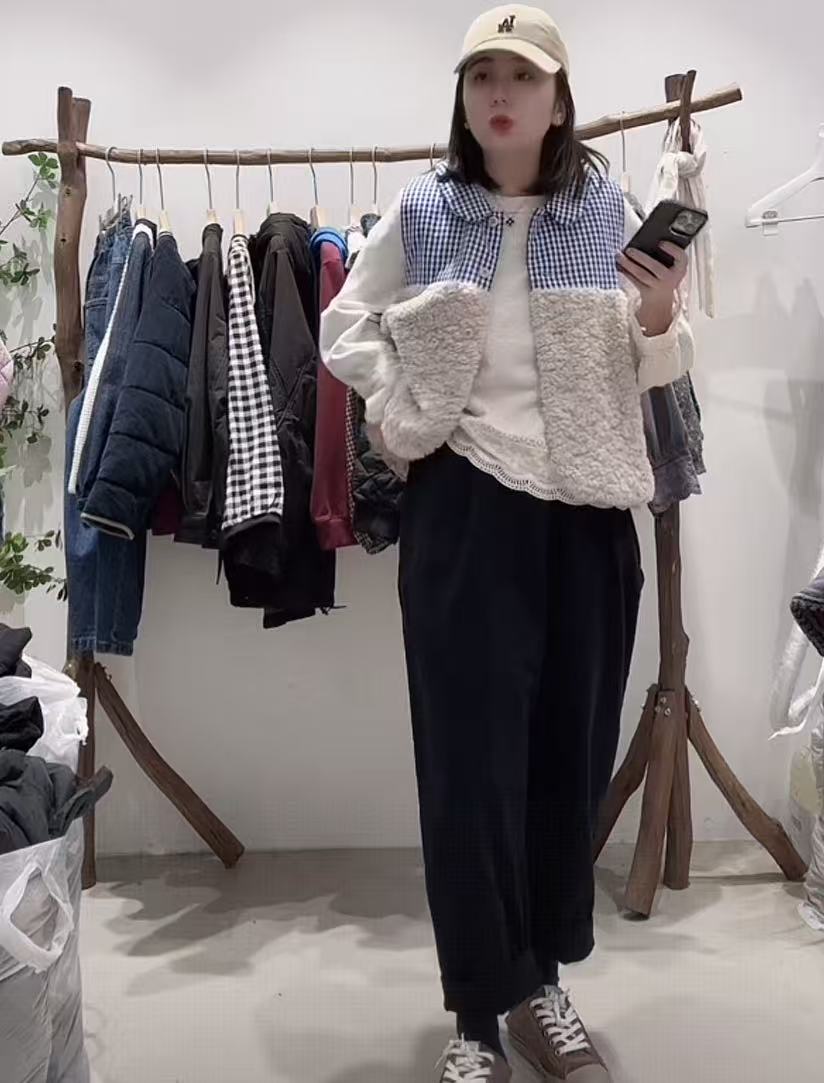 【奈野喜】韩国正品代购/后松紧加绒布裤【NO退NO换】