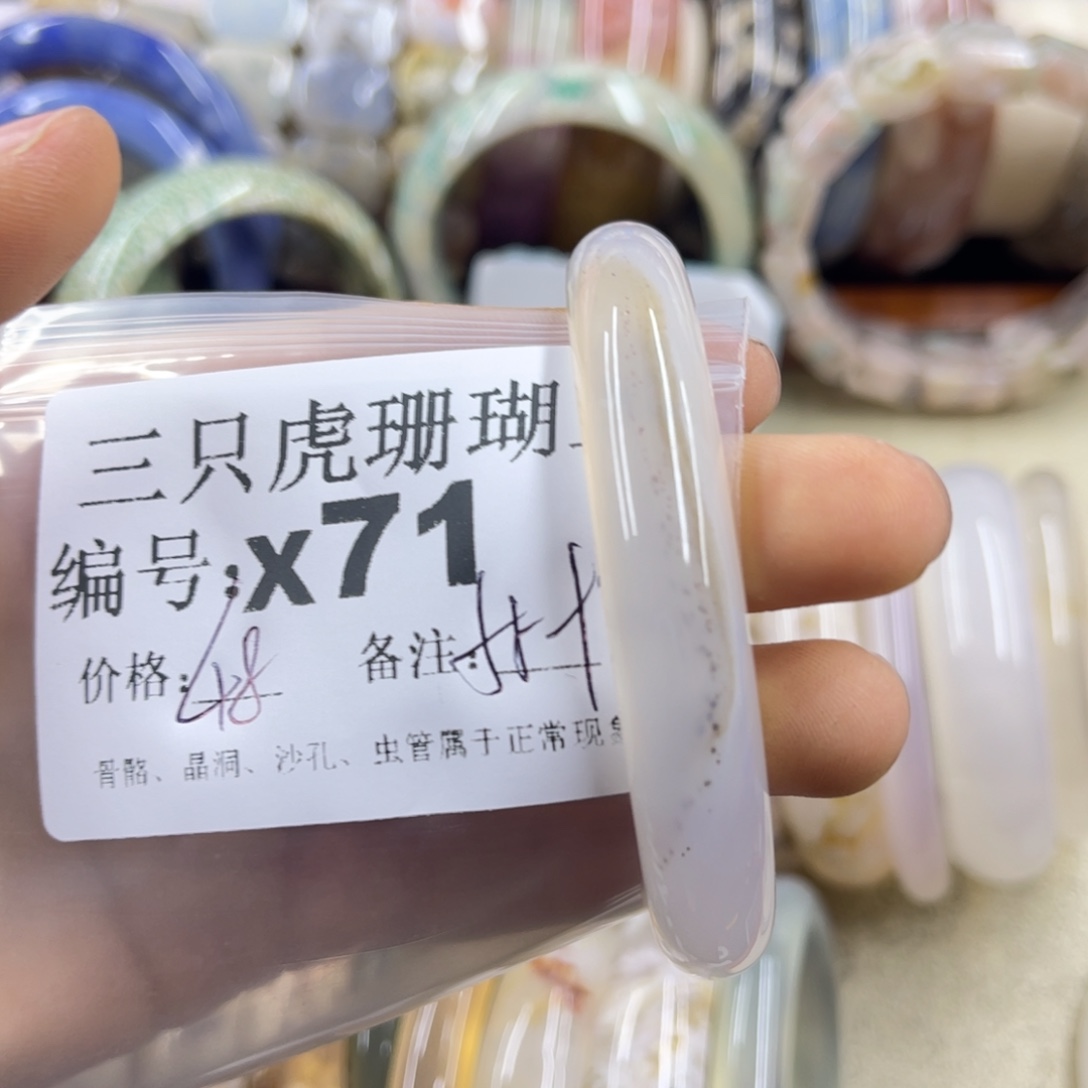 张***念硅化珊瑚（珊瑚玉）未镶嵌h