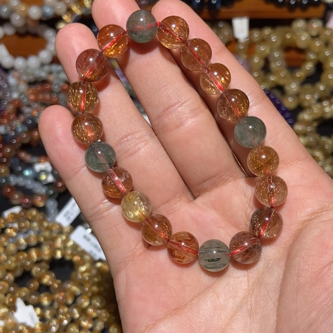 水晶手链未镶嵌彩发10m