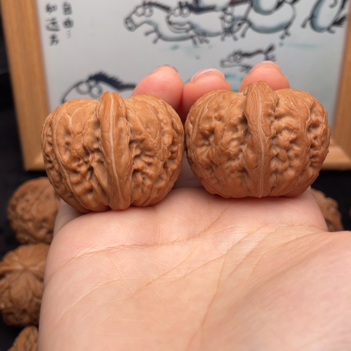 【闪购商品】文玩核桃把件40全品元宝