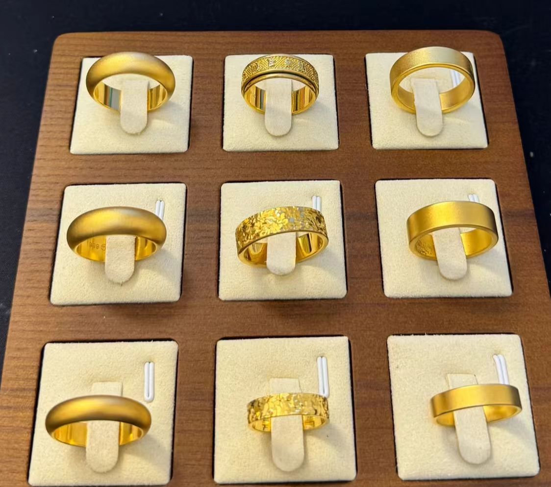 合金戒指 平安无事戒和碎碎冰戒指情侣小众光面磨砂传承不掉色