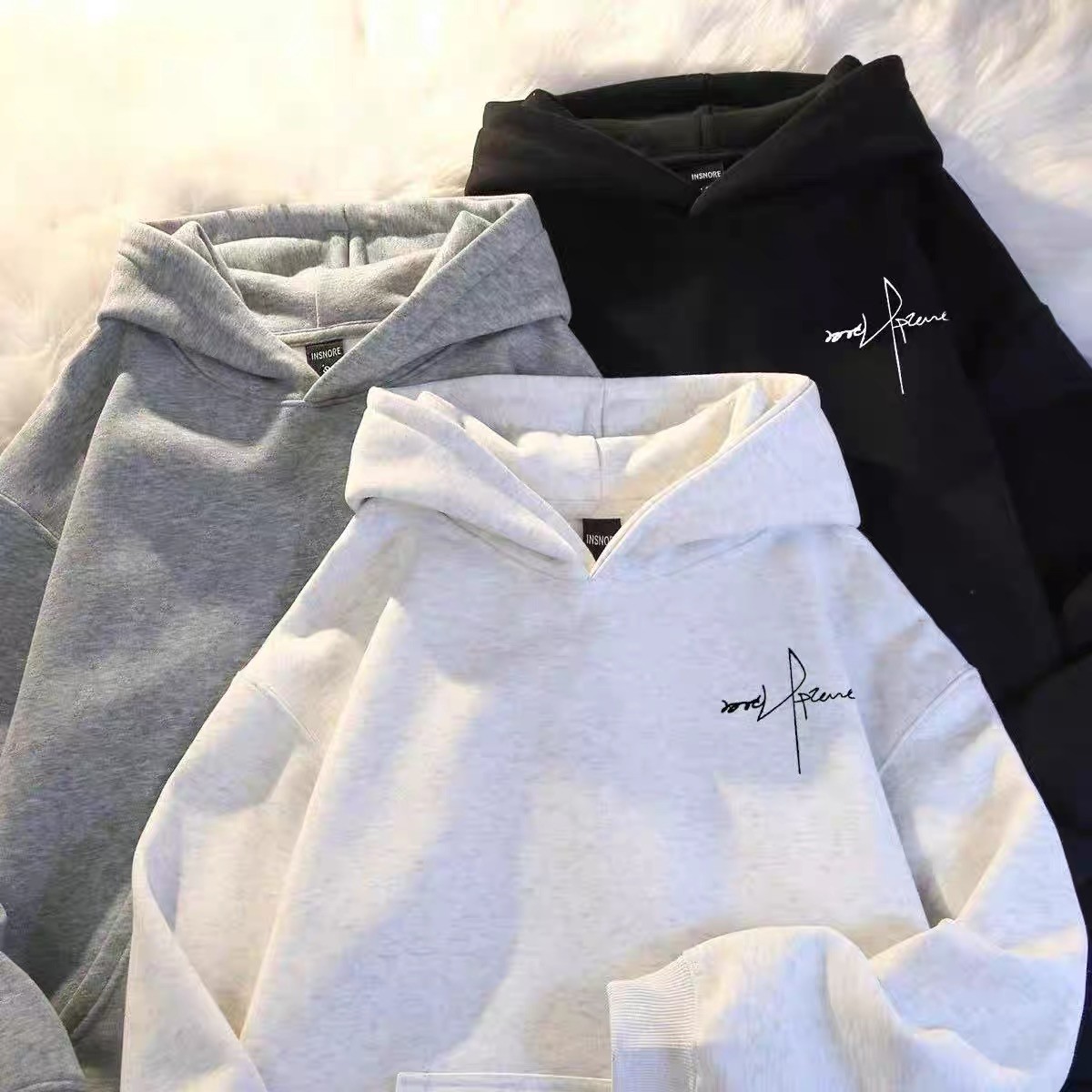 卫衣男女同款秋冬新品连帽休闲宽松百搭韩版潮流港风学生