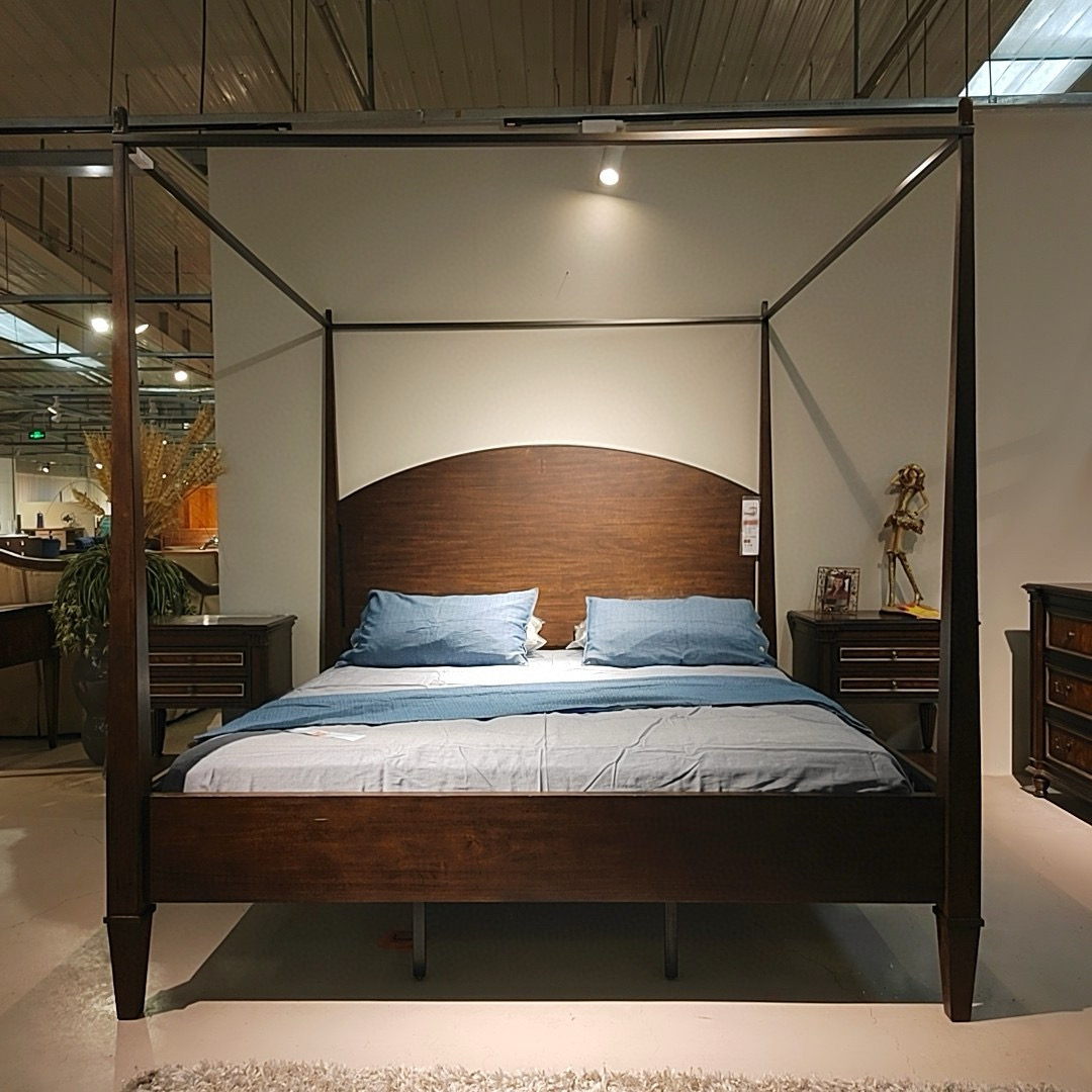 KLSN美式经典居家主卧室简约大床-920-166-尺寸：2070*2250*2160