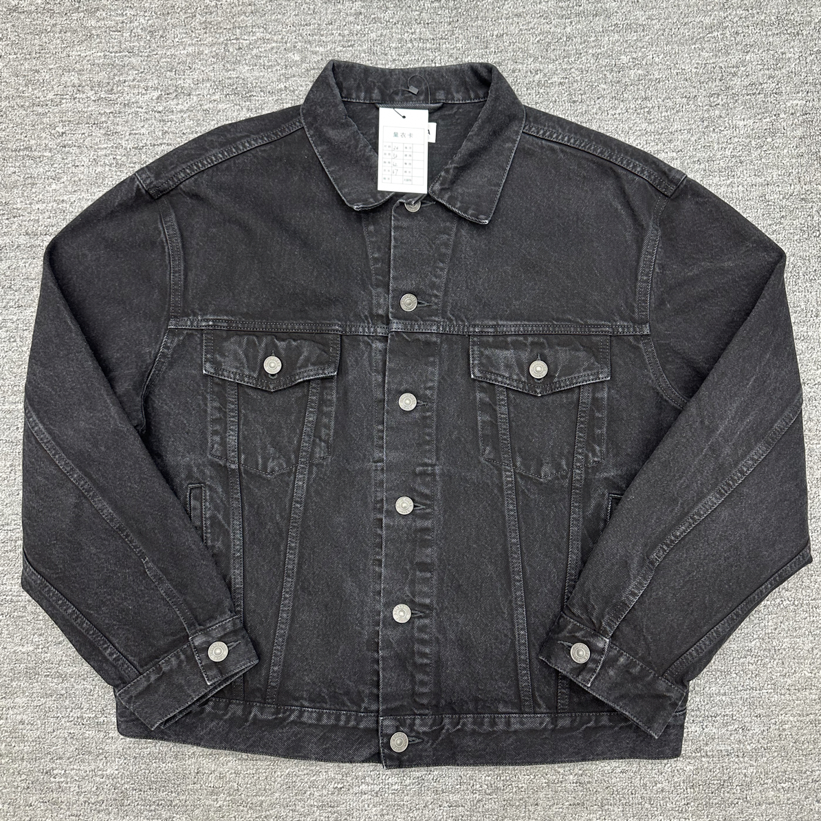 99新 Balenciaga/巴黎世家 34 巴黎世家水钻logo牛仔外套 99新