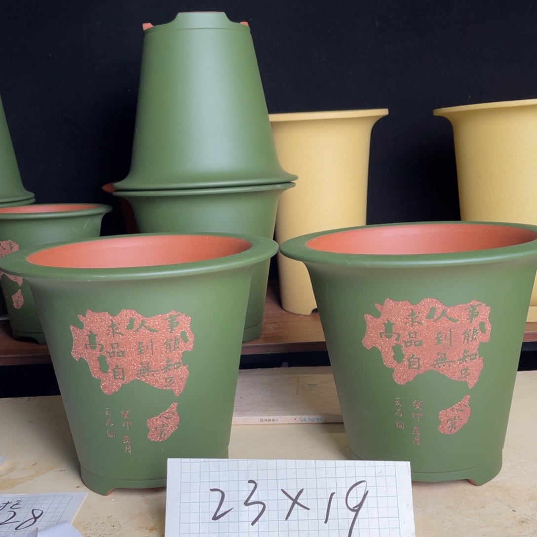 宜兴原矿紫砂花盆
