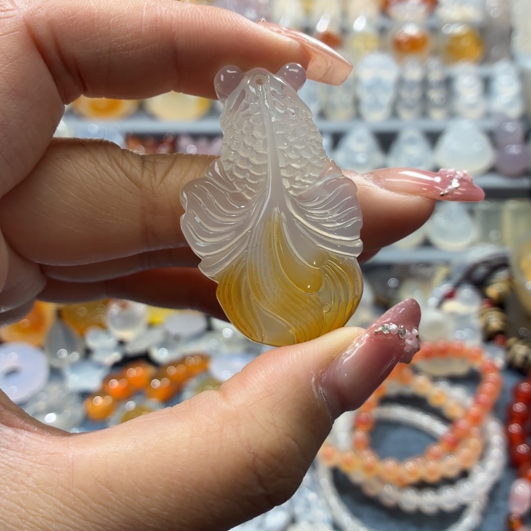 玛瑙/玉髓未镶嵌吊坠(不含链)