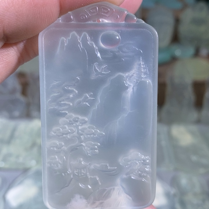 岫玉吊坠未镶嵌吊坠