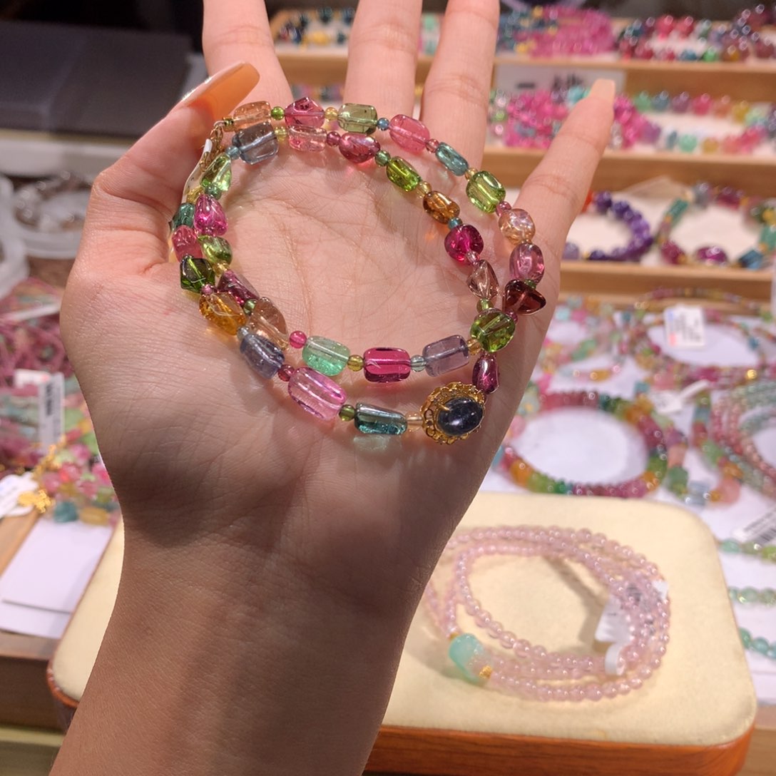 手串未镶嵌碧玺多样性发货其一