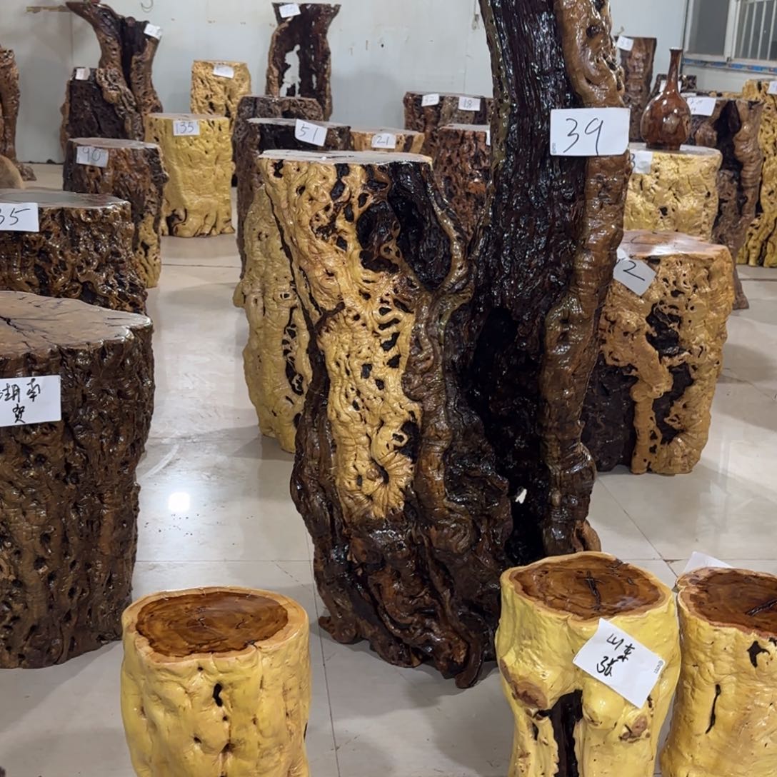 长***8龙纹鸡心枣木手工艺品 