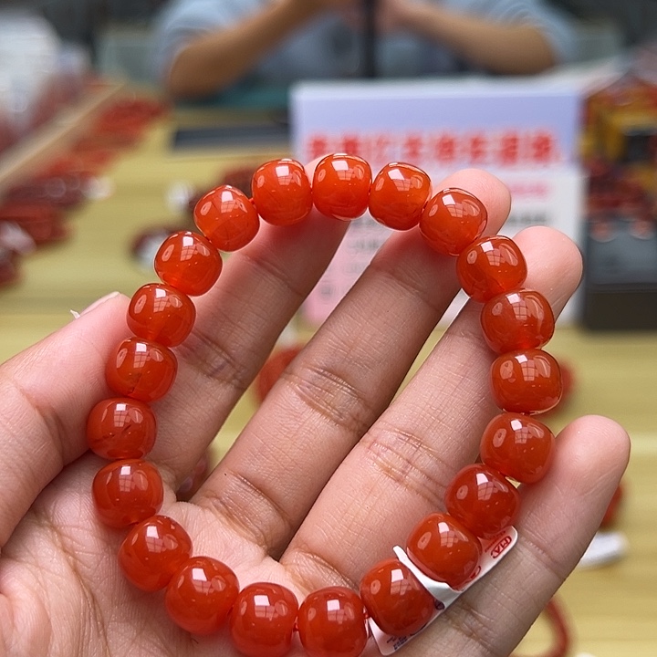 南红玛瑙多样性发一，卡10mm未镶嵌