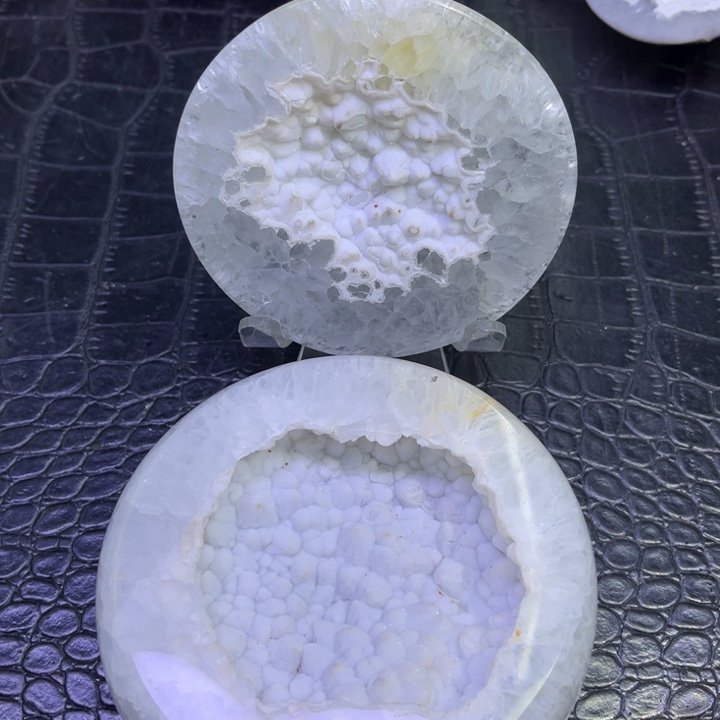 未镶嵌珠宝半成品水晶牙软雪景盆