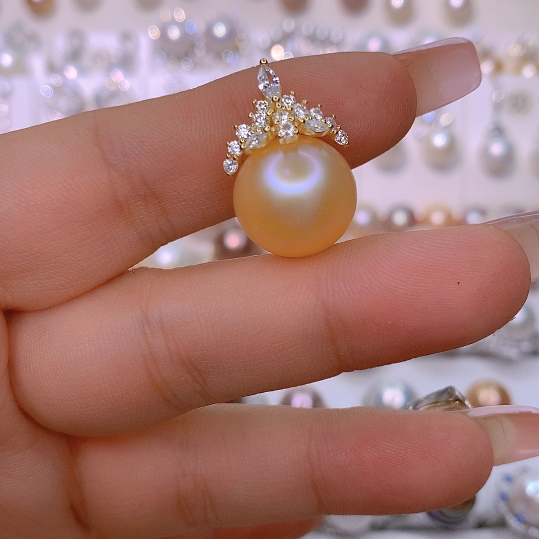 G****银S925镶嵌颈饰淡水珍珠