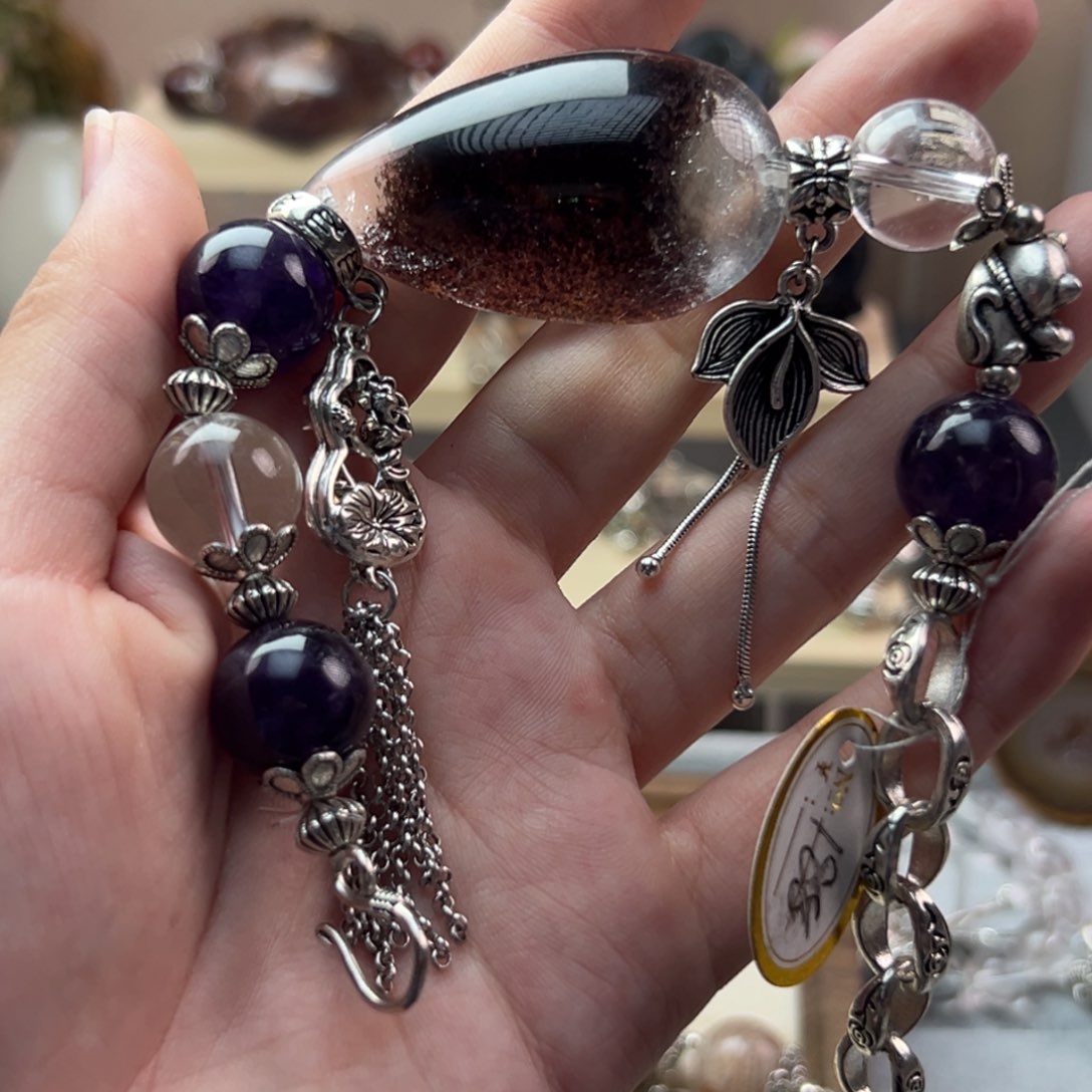 水晶手链合金D****）手串