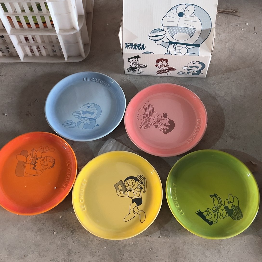 陶瓷 微 哆啦A梦盘子礼盒套装一套