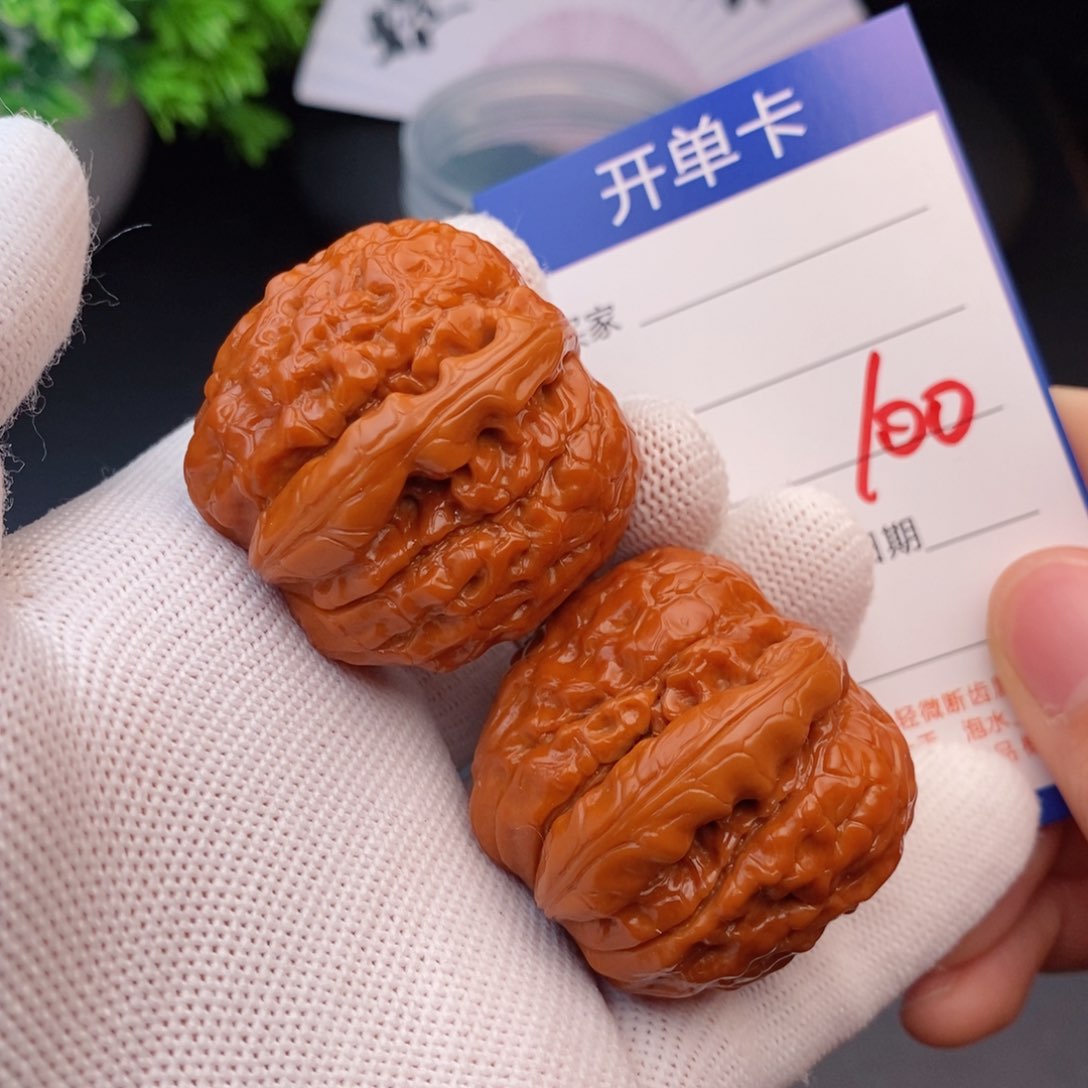文玩核桃把件39甲骨文100
