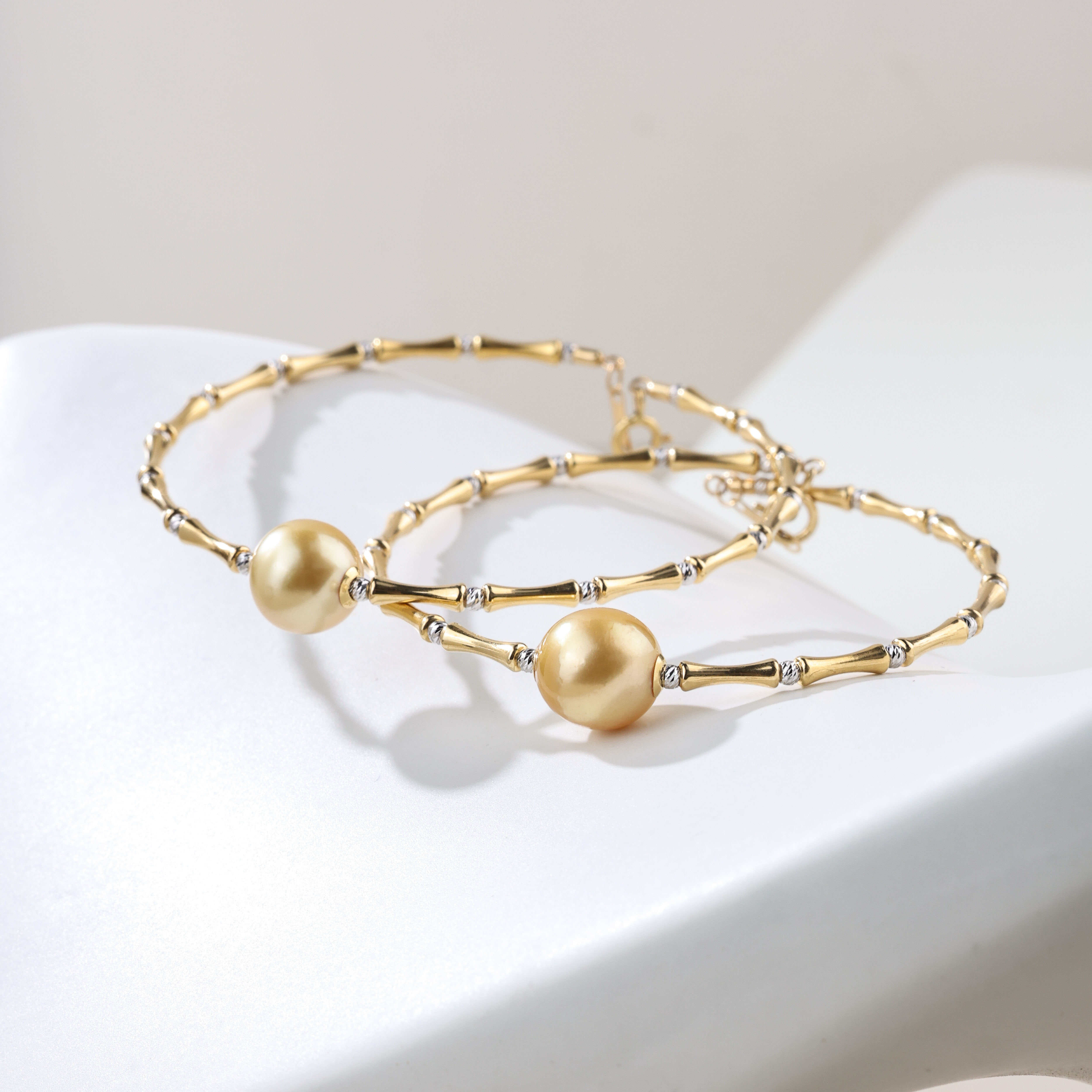 【举石臻选】TA0715-1618-9海水有核珍珠手链18K（一件/多样性发）H