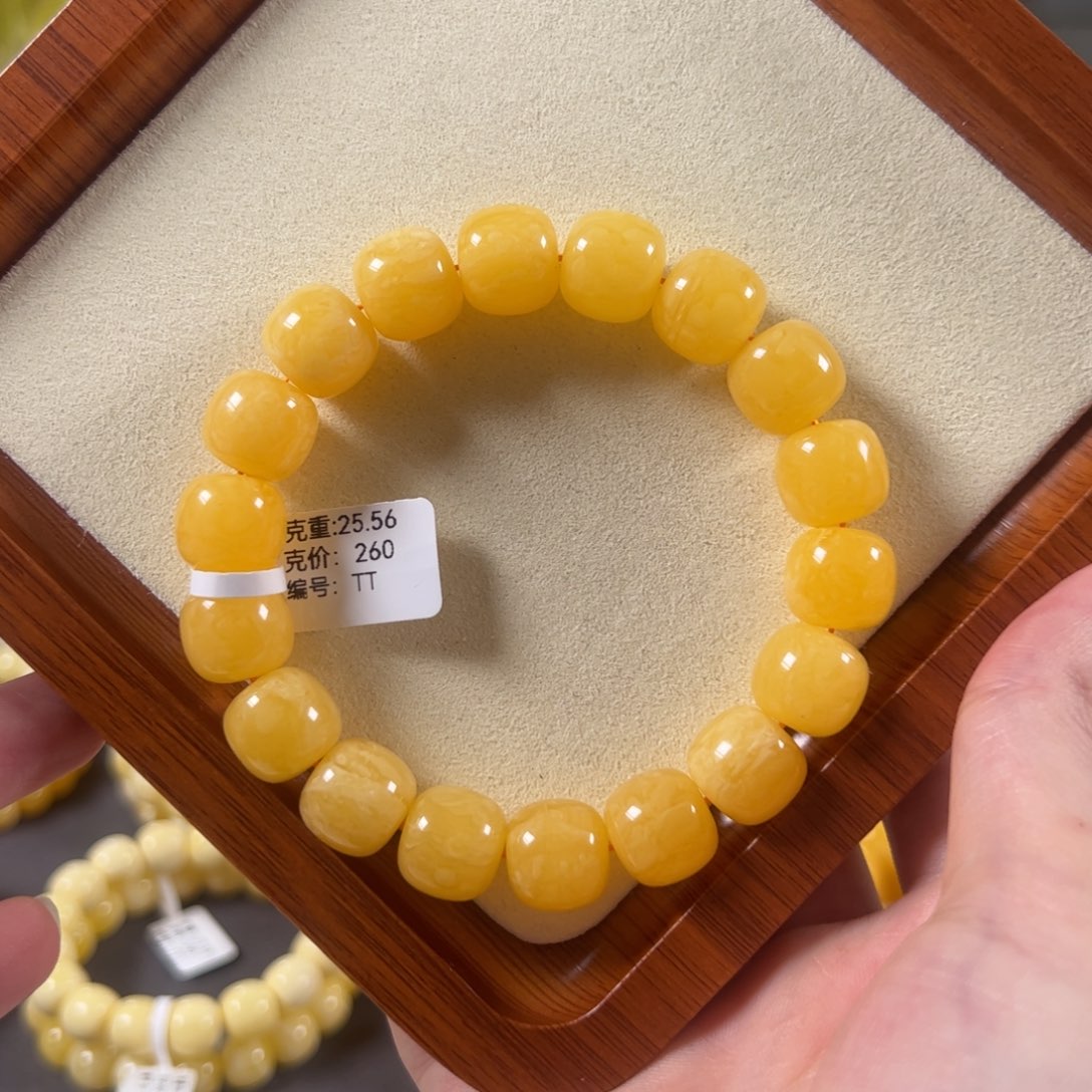裸石蜜蜡未镶嵌13.3mm焦皮浓蜡同料橘底花老型tt