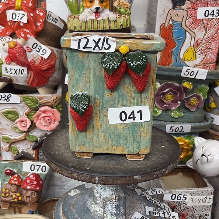 粗陶材质多肉花盆