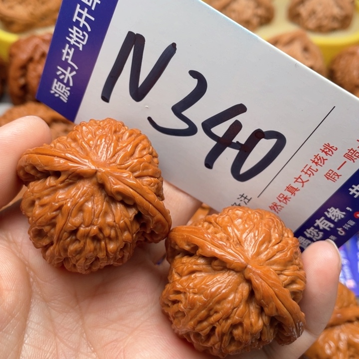 文玩核桃把件白狮子39尺