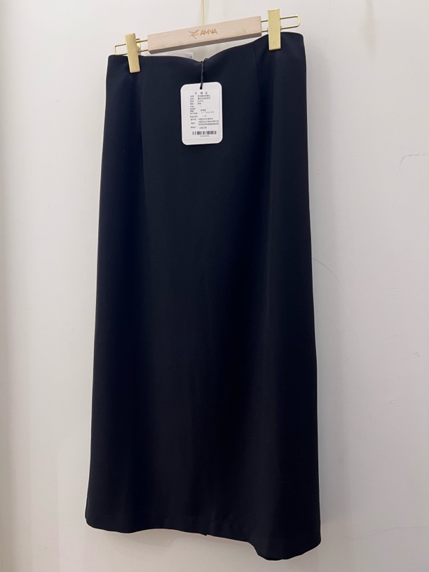 【阿泯娜】原创民族服饰D2410西装面料长裙半身裙长款半裙黑色裙子