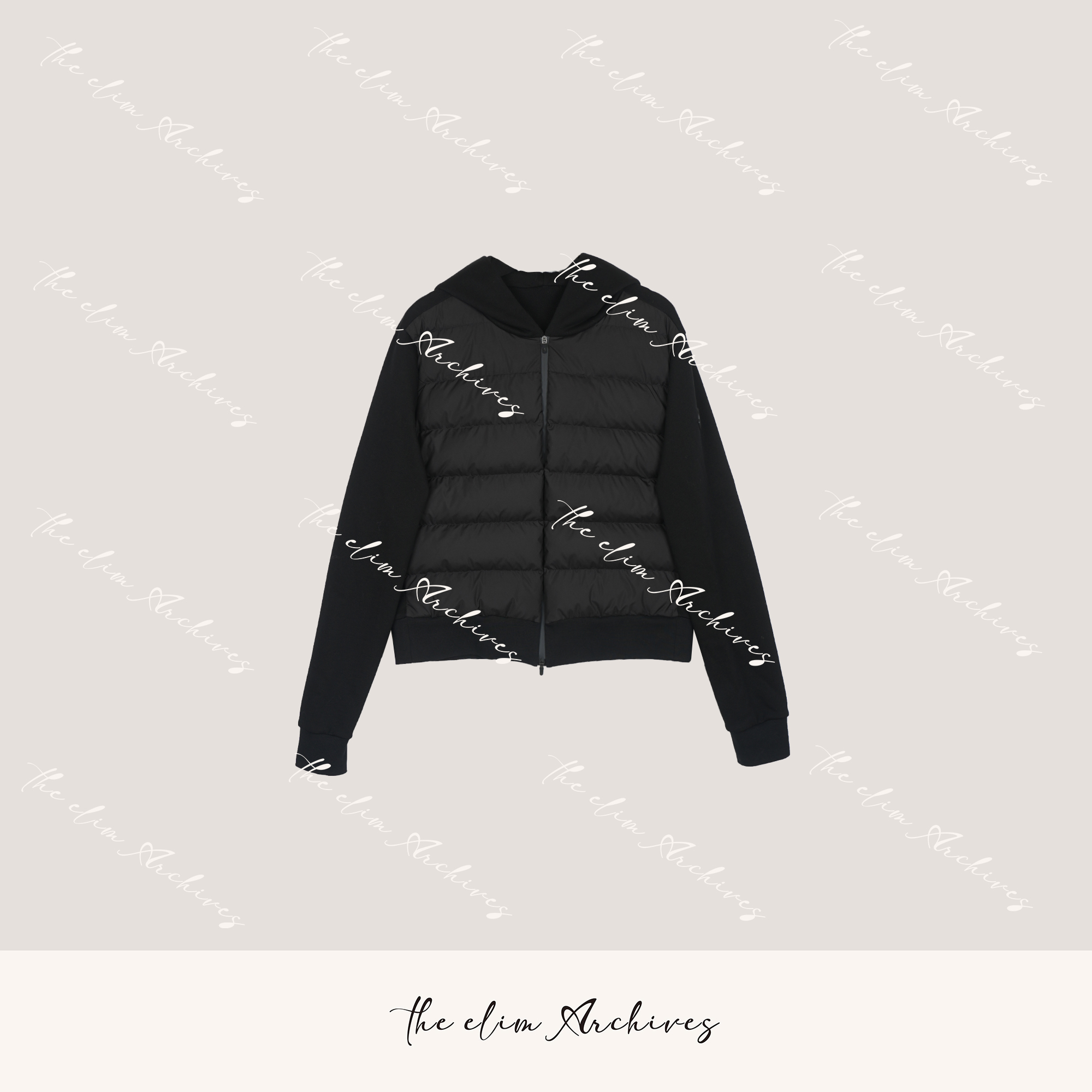 【以琳档案】“黑骑士”黑色百搭常规拼接羽绒服休闲秋冬LN023268