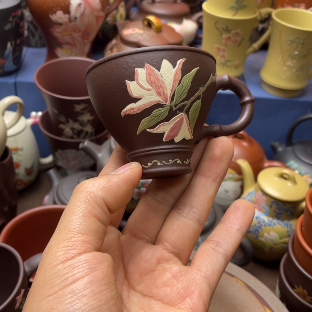 红泥茶杯紫砂主人杯100cc