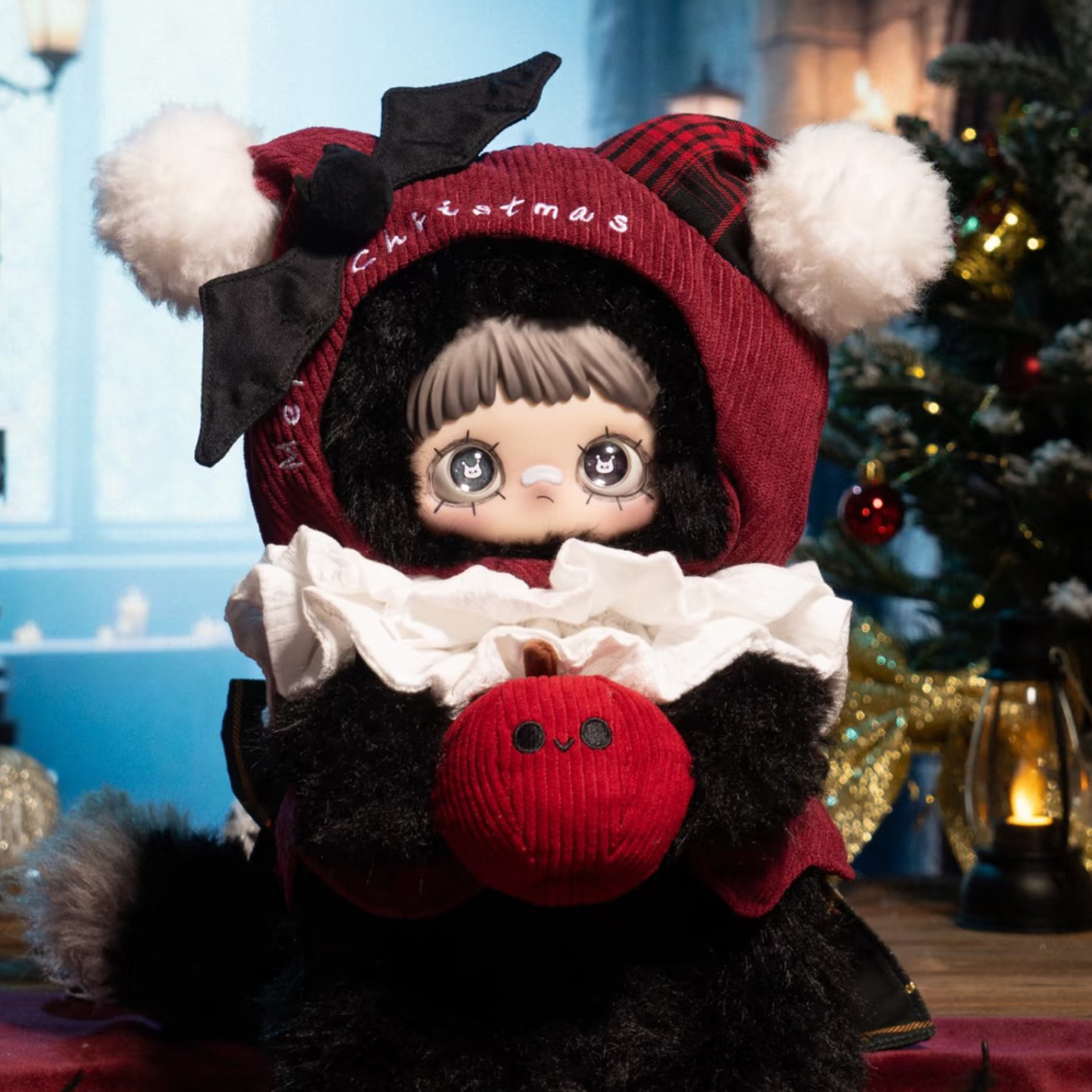 正品霉霉魔女的圣诞礼物北京展会限定限量吊卡毛绒盲盒礼物现货