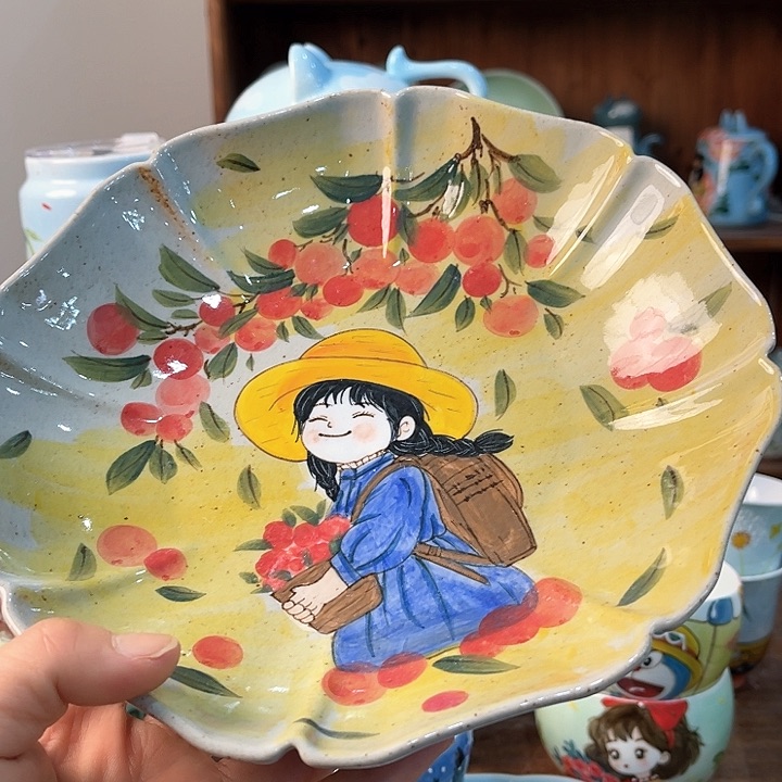 陶景德镇釉下手绘陶瓷 