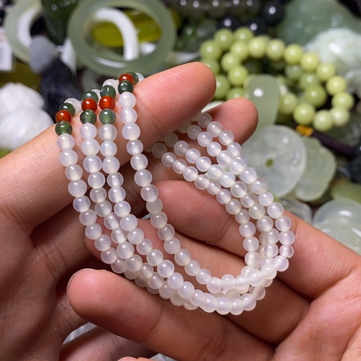 岫玉天然岫玉颈饰未镶嵌