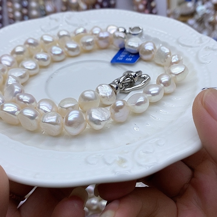 颈饰合金淡水珍珠