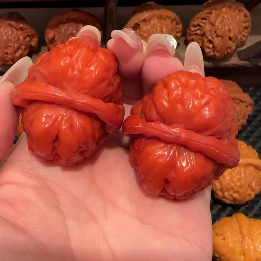 文玩核桃吊坠玉化蛤蟆肚42精品2327