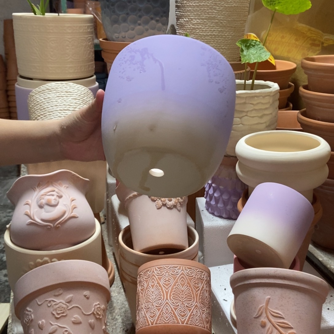 15×13紫色圆盆1个