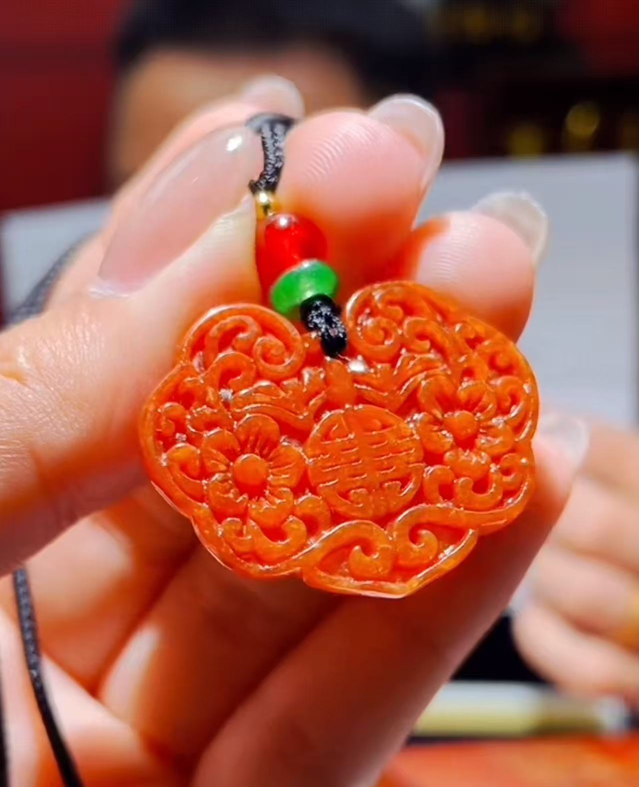 天然A货翡翠时尚如意锁GS-50033 多样性发其一