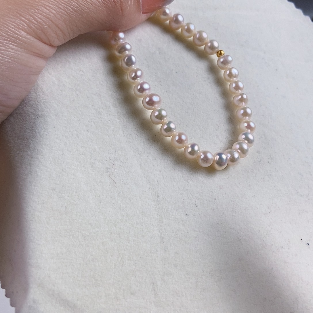 淡水珍珠手绳银S925镶嵌