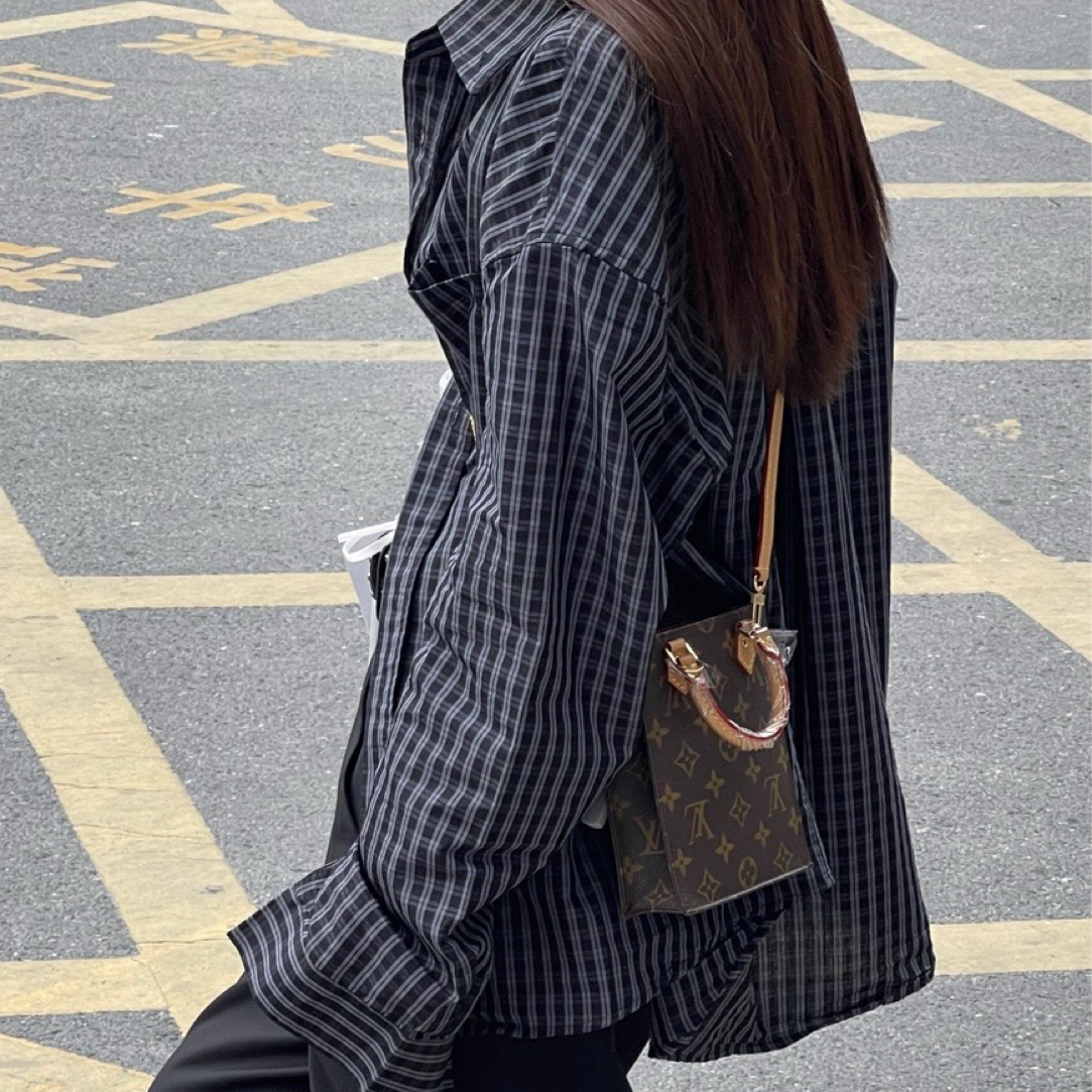 95新 LouisVuitton/路易威登 95新-Petit Sac Plat琴谱mini tote