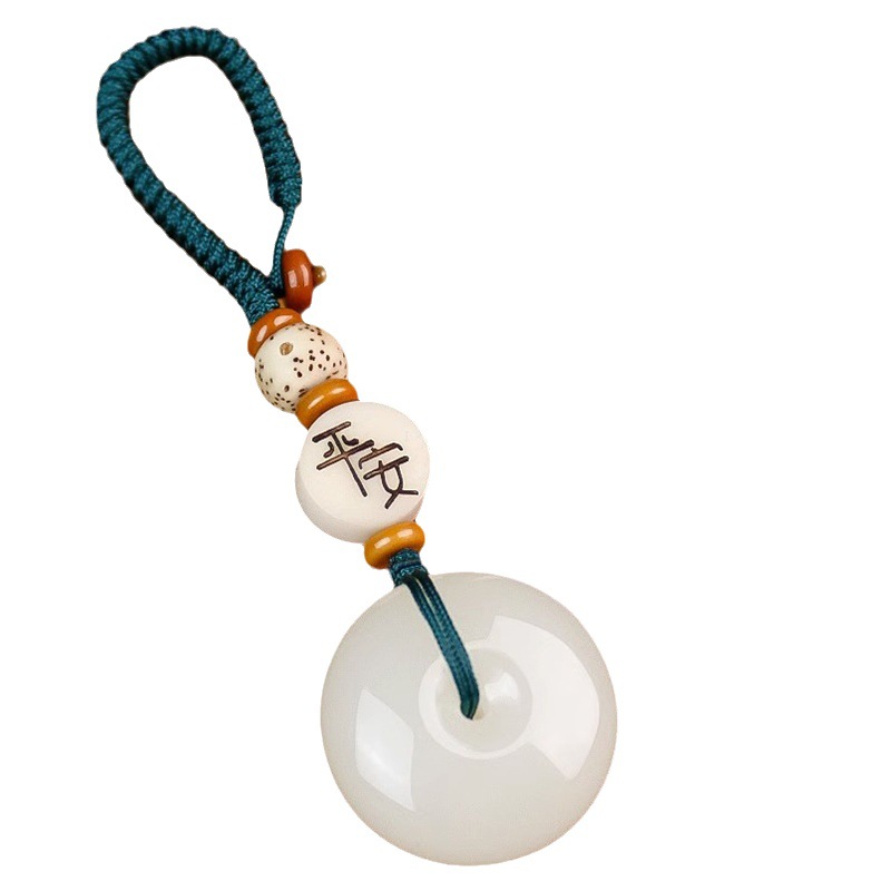 手工编织平安扣钥匙扣个性复古风钥匙挂饰情侣礼物