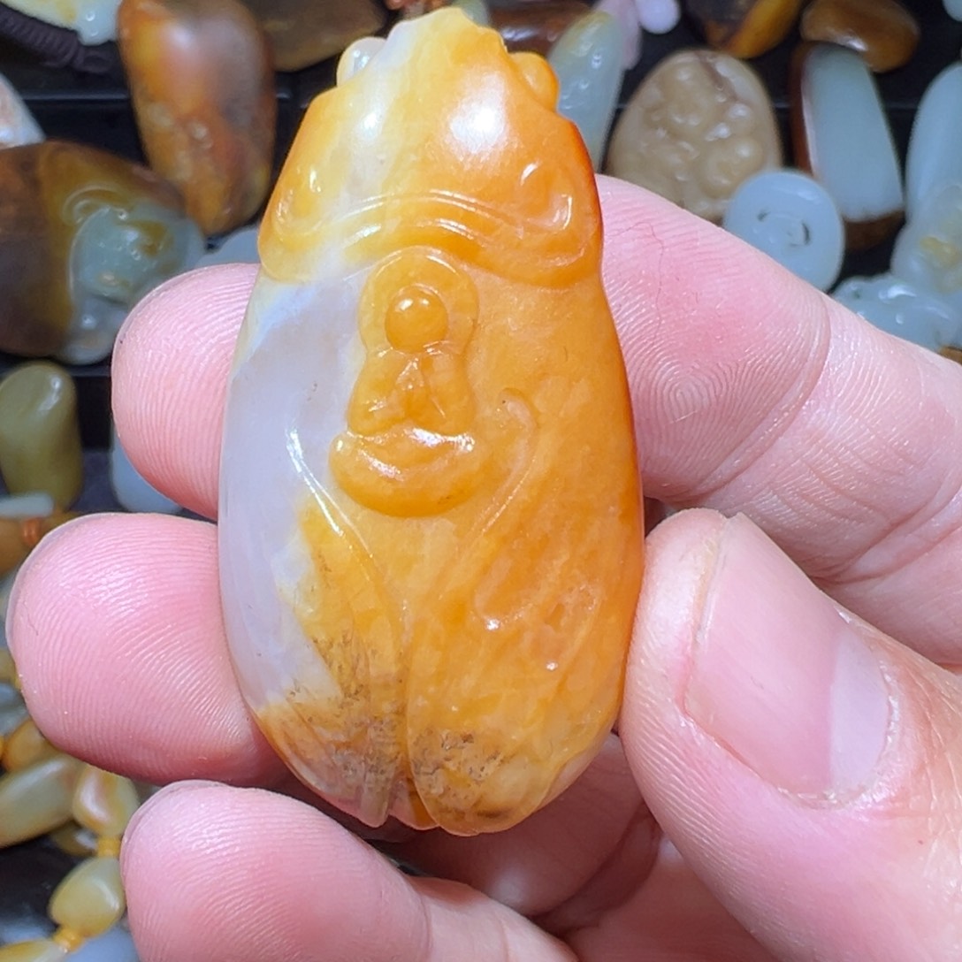 和田玉吊坠(不含链)未镶嵌