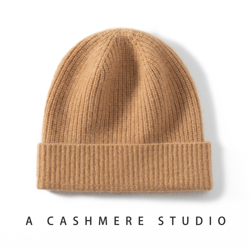 新款女羊绒帽简约休闲保暖帽