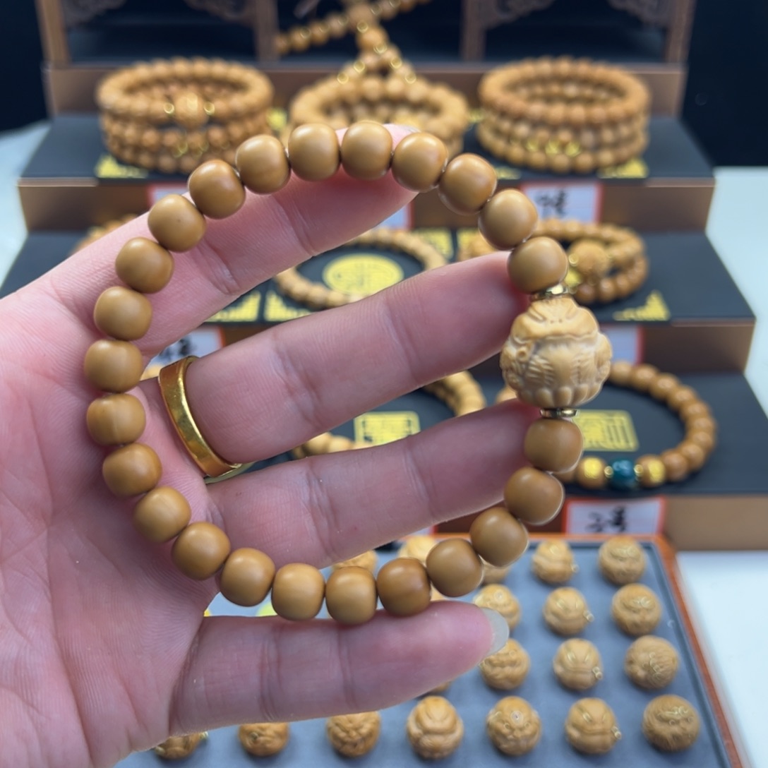 猴头核桃手串微瑕哑光老型➕武宗