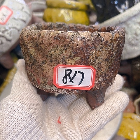 粗陶花盆手工花盆