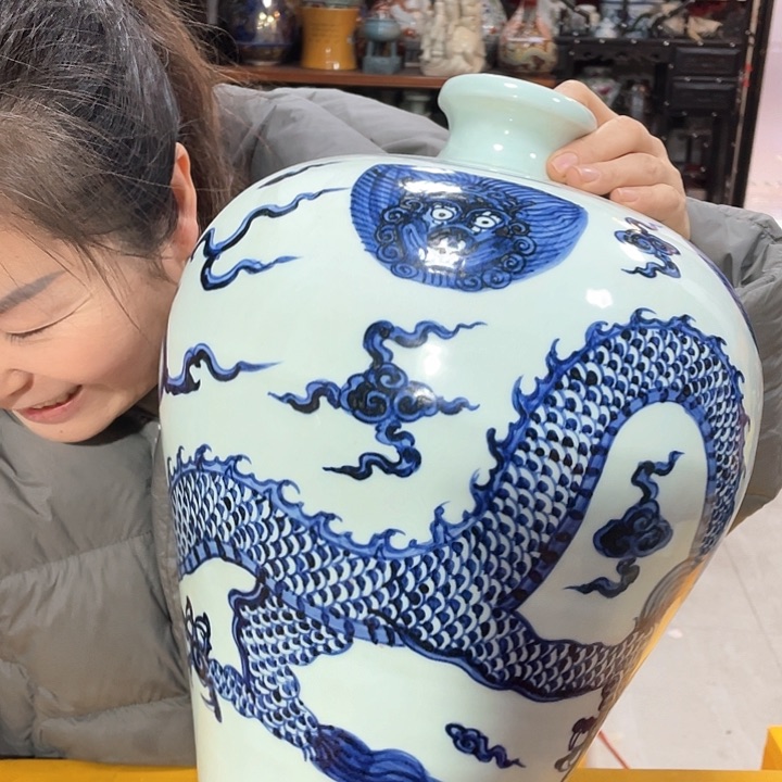 摆件瓷器的时候就像