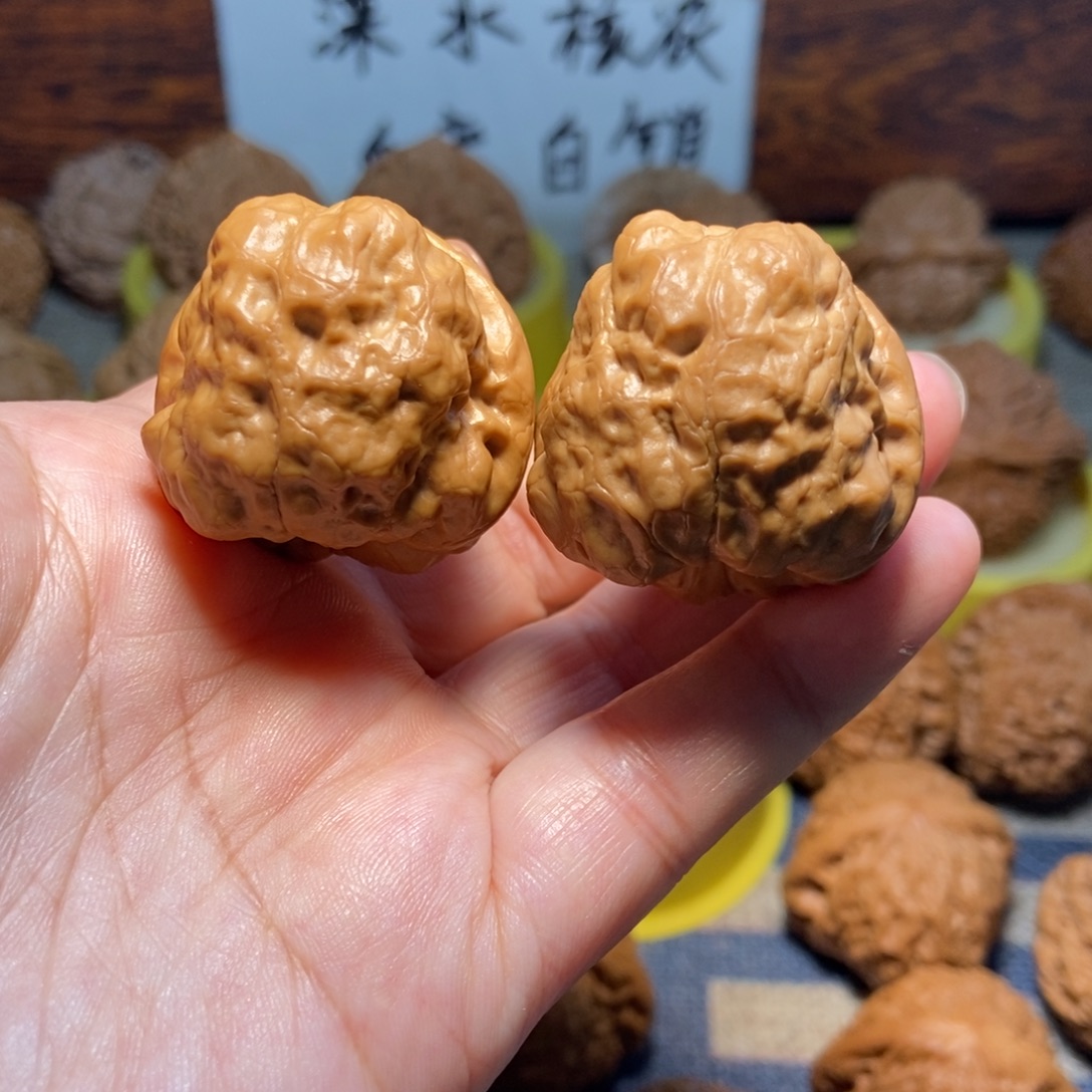 吊坠文玩核桃古蟾精对 33 35