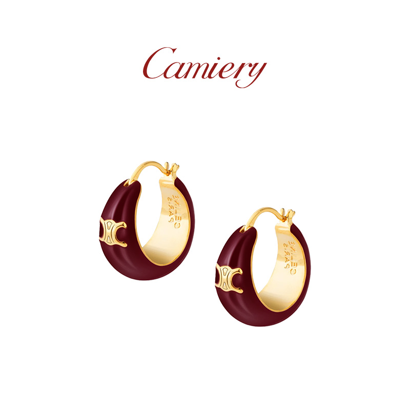 CAMIERY/卡美瑞 时尚轻奢凯旋门耳钉气质百搭NS