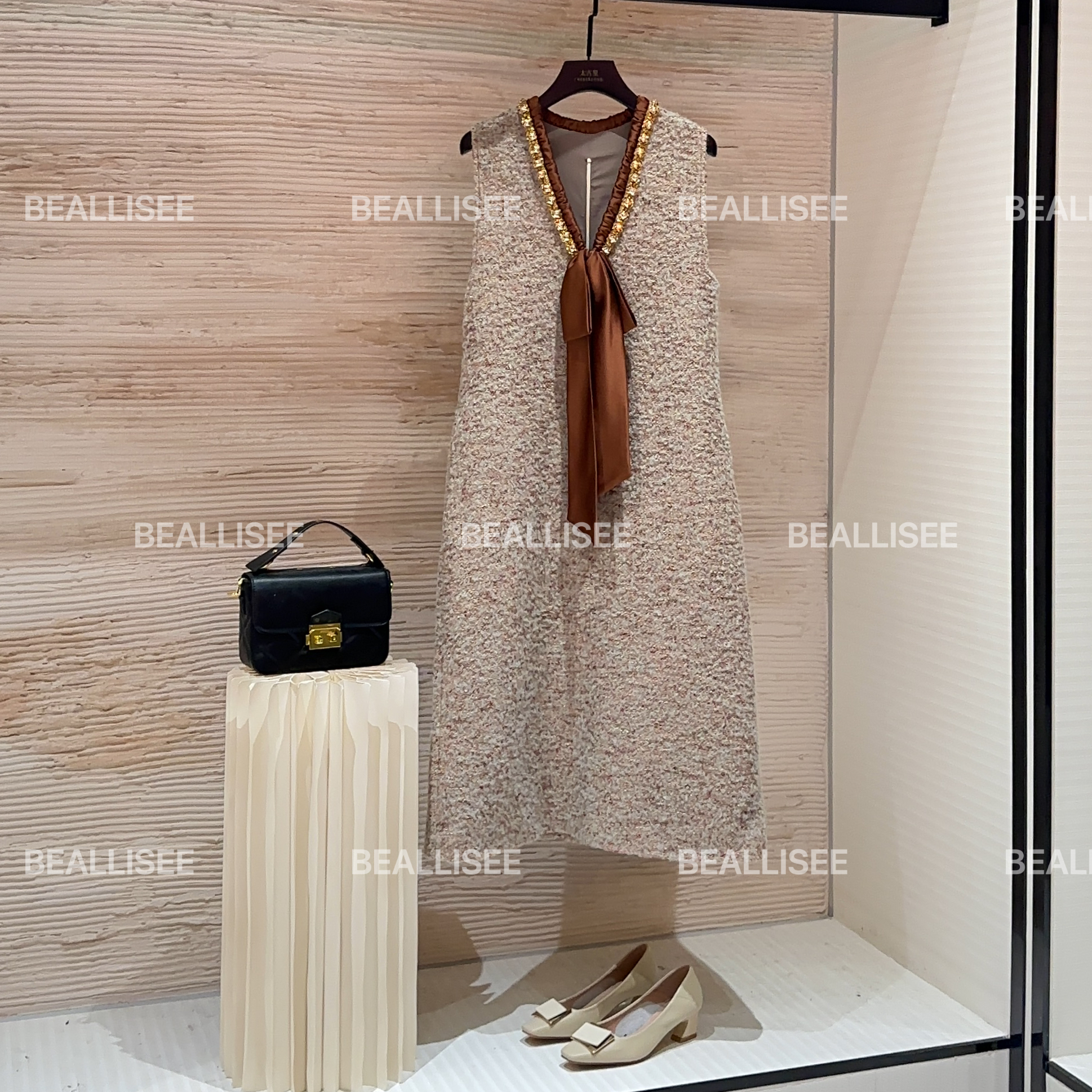 【宠粉价】秋冬新款无袖显瘦国风时尚宽松连衣裙W-A1480