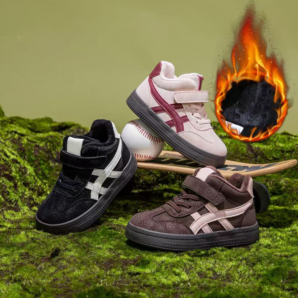 30033童鞋冬季新款中大童保暖二棉板鞋